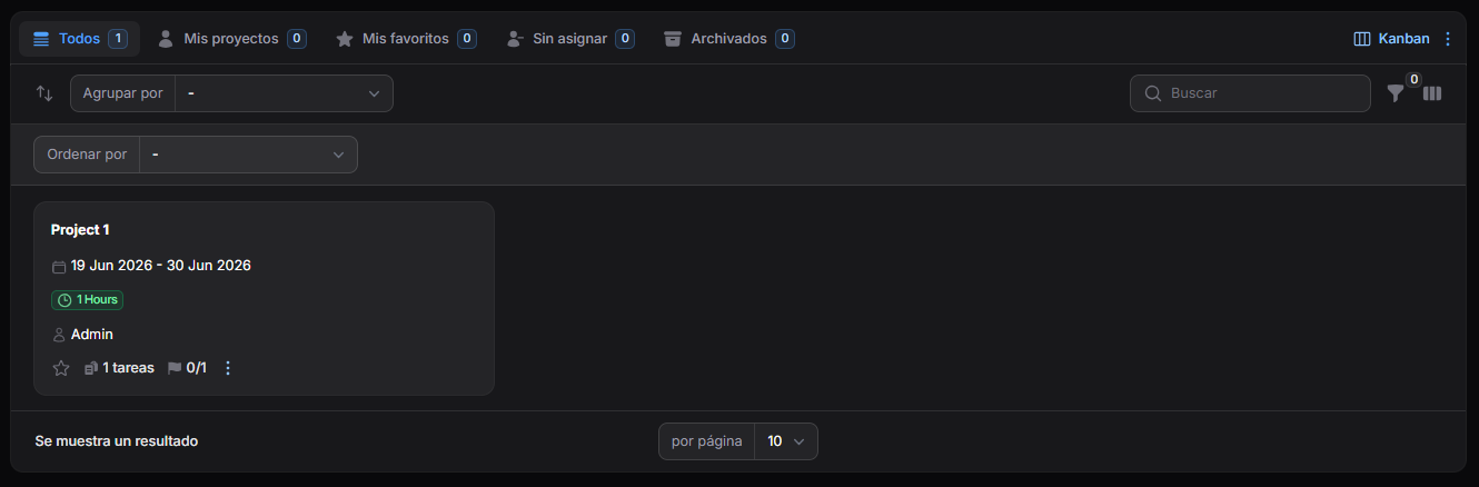 Vista Tabla